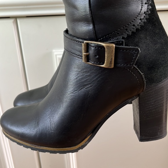 Fabianelli Italian Crafted 100% Leather Knee High Heeled Winter Boots EU 38 - Picture 5 of 12